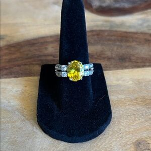 Elegant Yellow Gemstone Ring